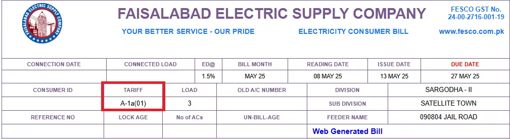 FESCO Bill Load