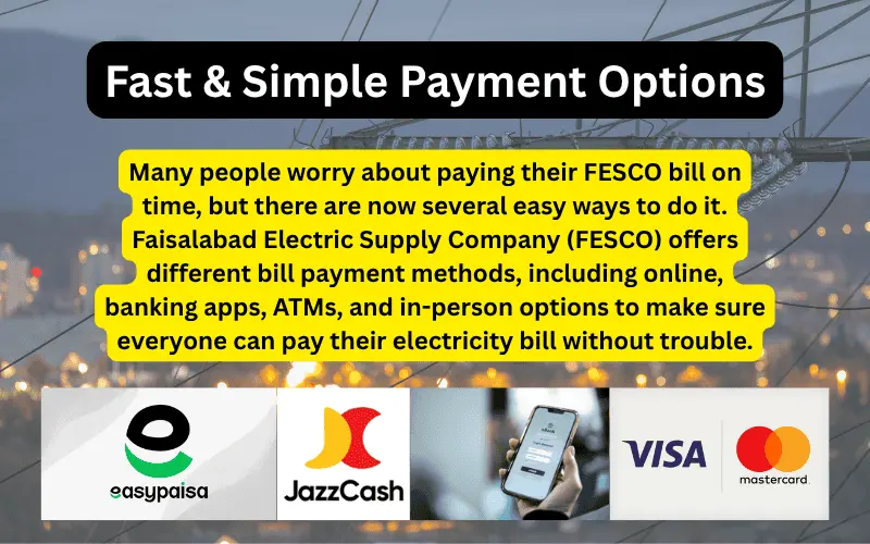 Methods of Fesco Bill Payment